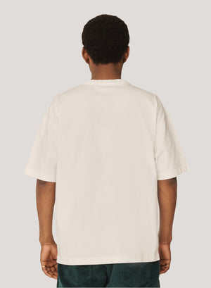 YMC Triple Embroidered T-Shirt Ecru