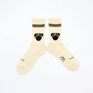 Rostersox Dog White Socks