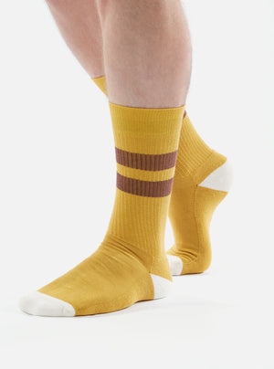 Universal Works Sport Sock Yellow Raisin