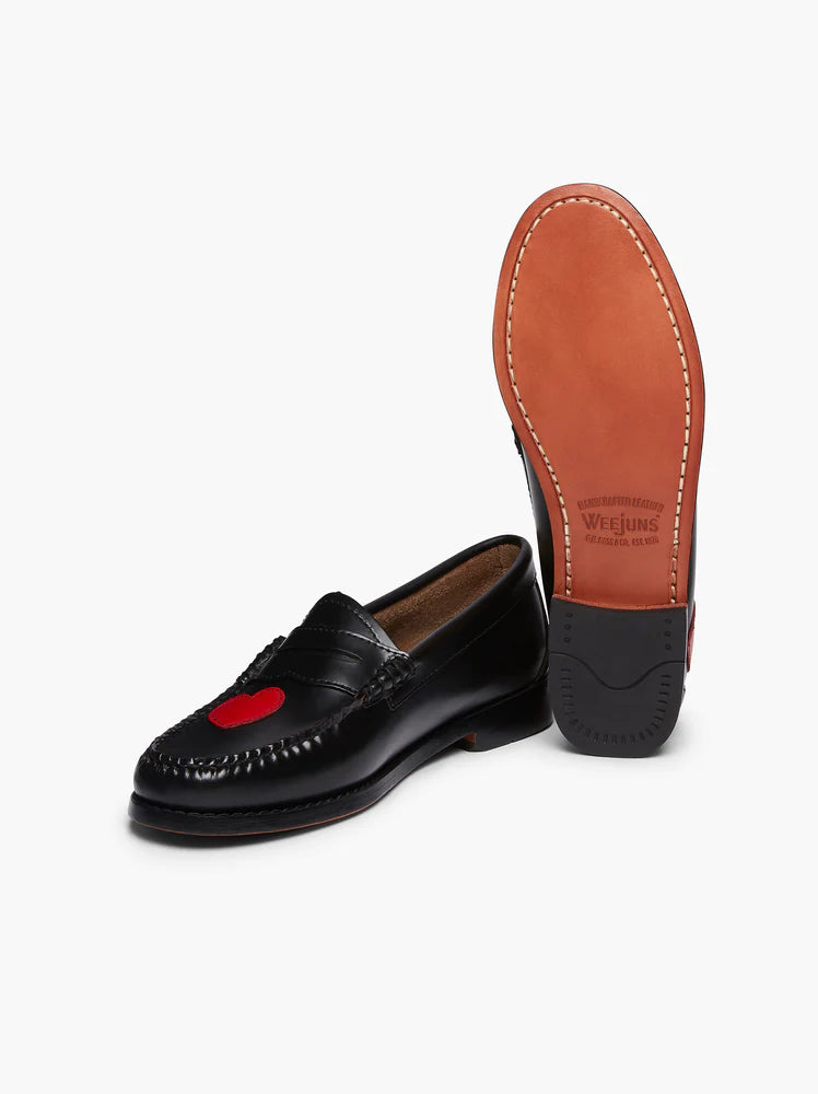 G.H.Bass Weejun Penny Love Loafers Red Black