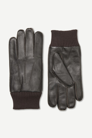 Samsoe Samsoe Hackney Gloves Dark Brown