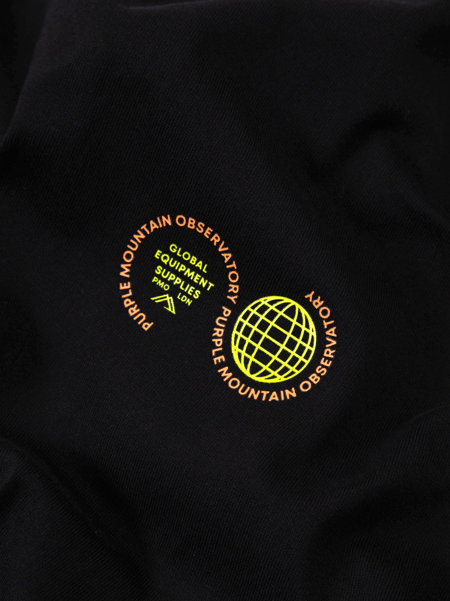 PMO Globe Logo L/S Tee Black