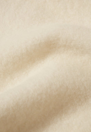 Universal Works Ramsay Quarter Zip Wool Fleece Ecru