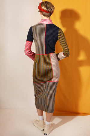 L.F.Markey Cecil Dress Patchwork