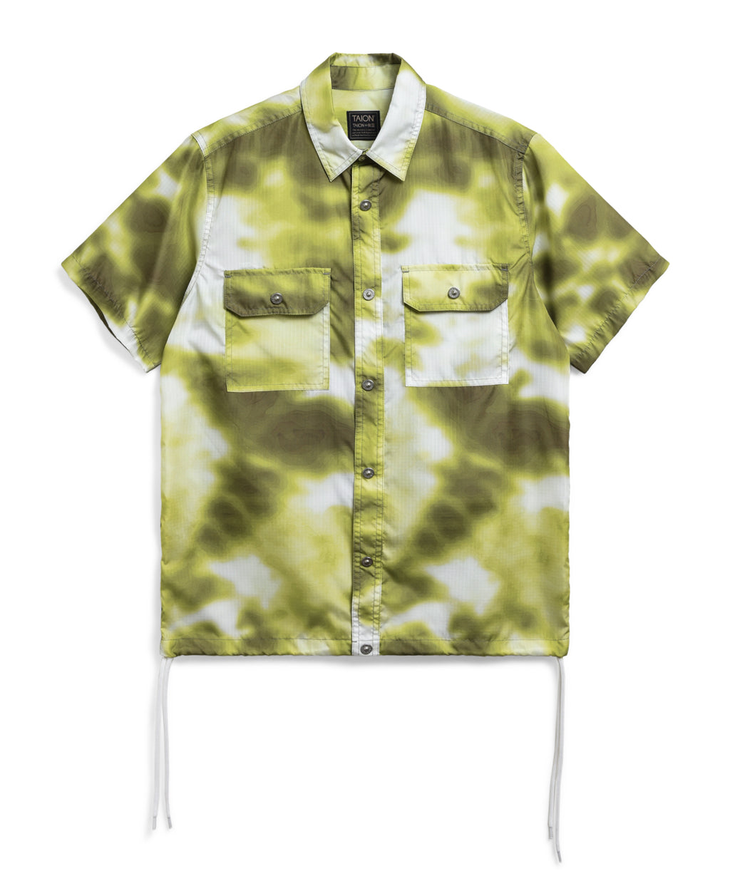 Taion Military Half Sleeve Shirts Tie-Dye