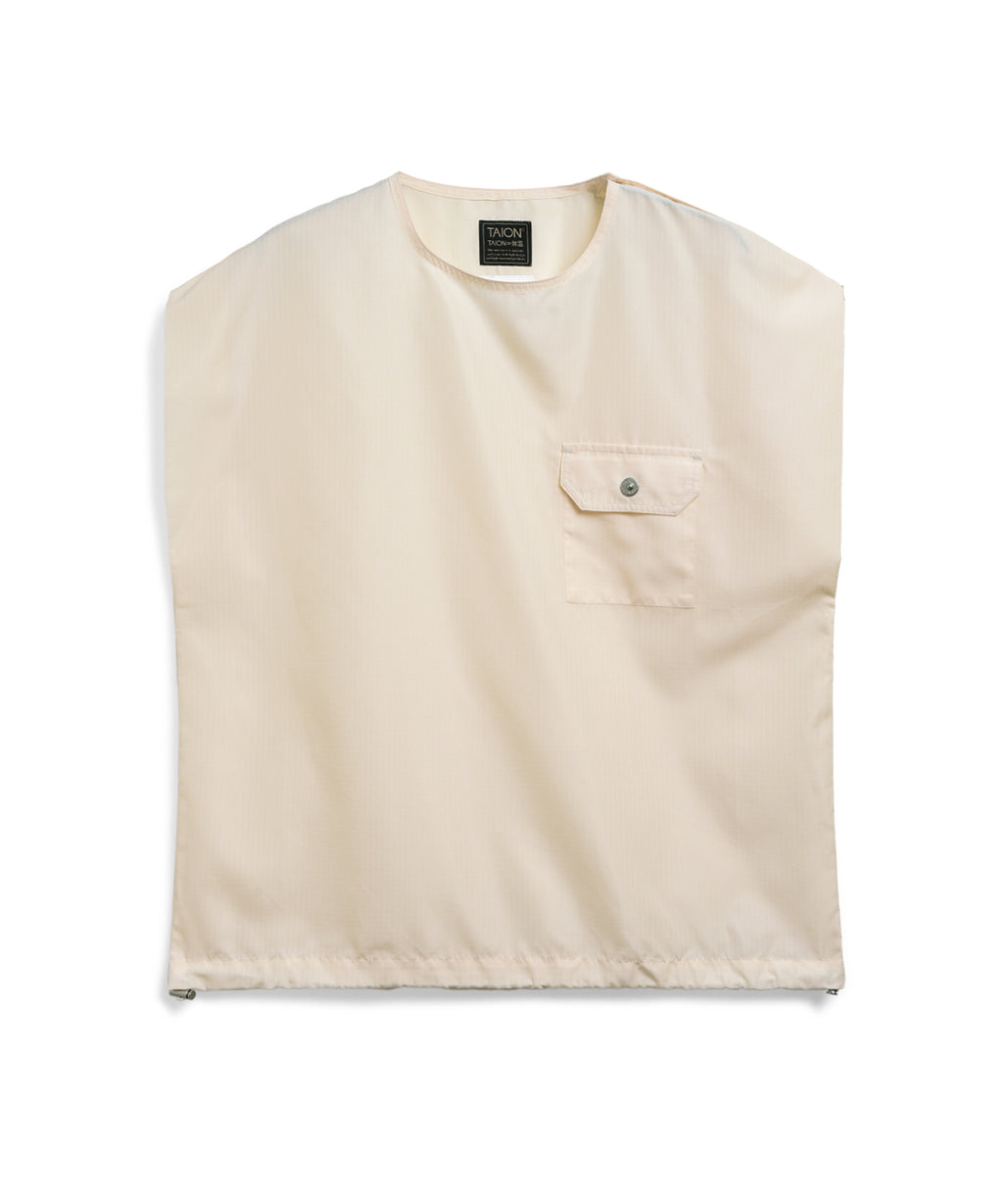 Taion Military No Sleeve Cut Sew Off White