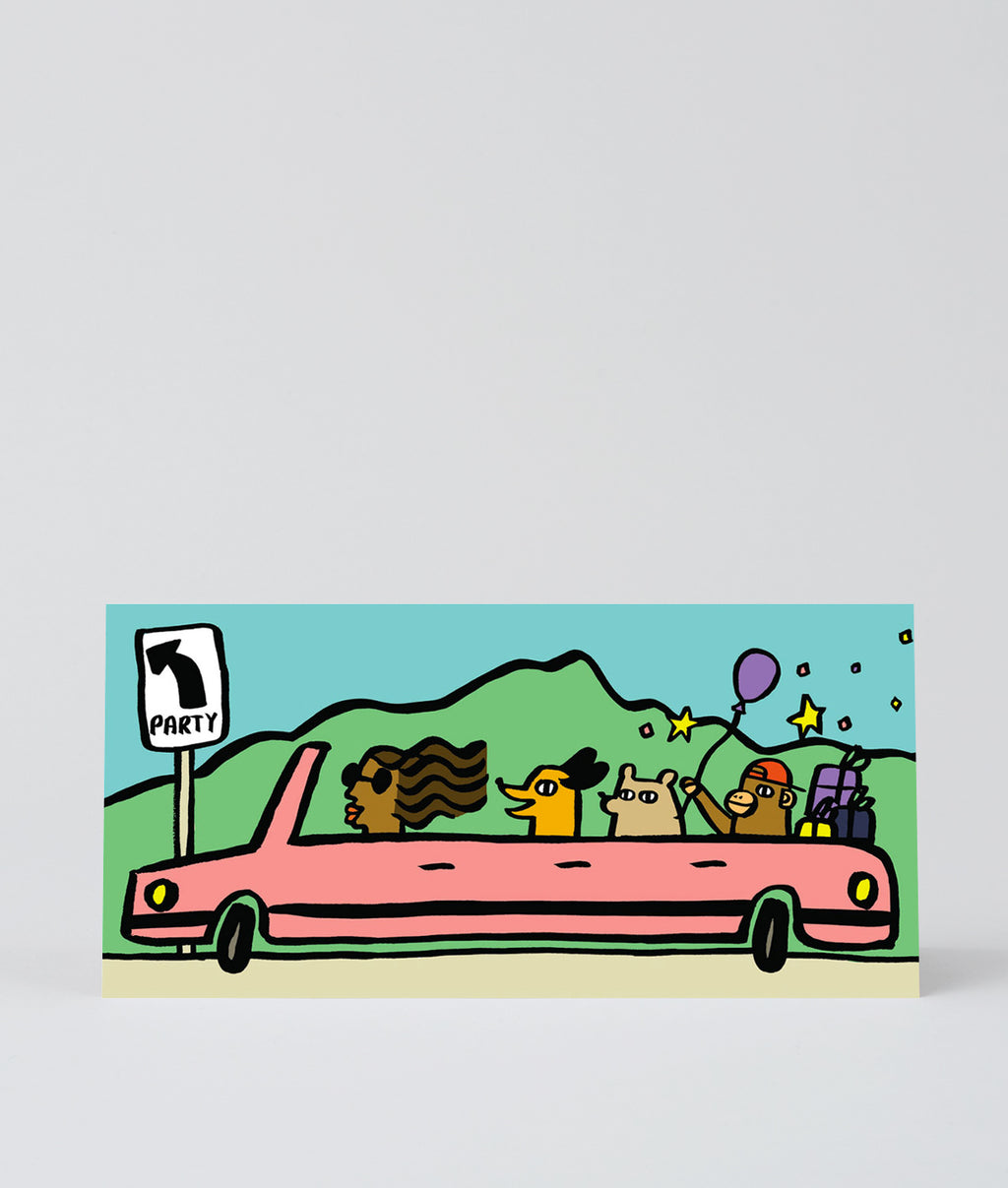 Wrap Party Car Card