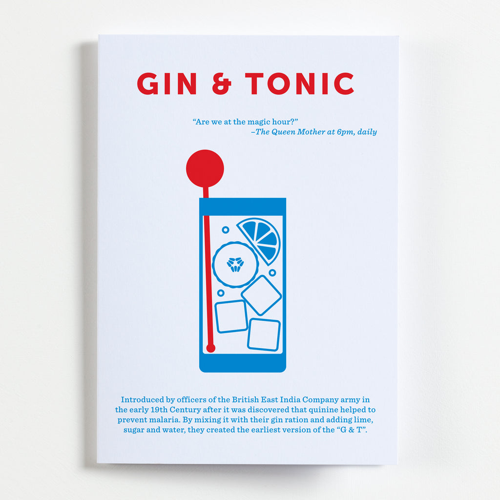 Crispin Finn Gin & Tonic Greeting Card