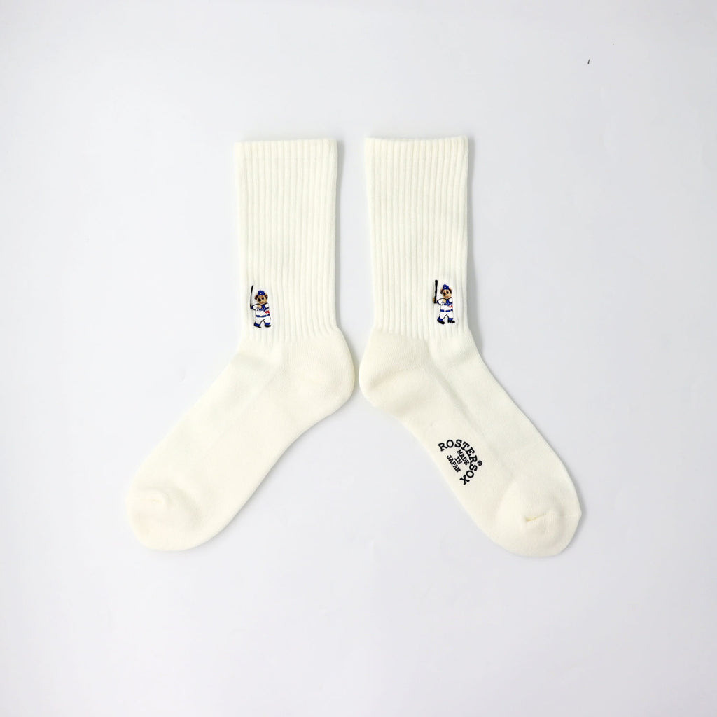Rostersox Bear Socks White