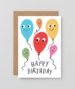 Wrap Happy Birthday Balloons Card