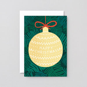 Wrap Giant Bauble Christmas Card