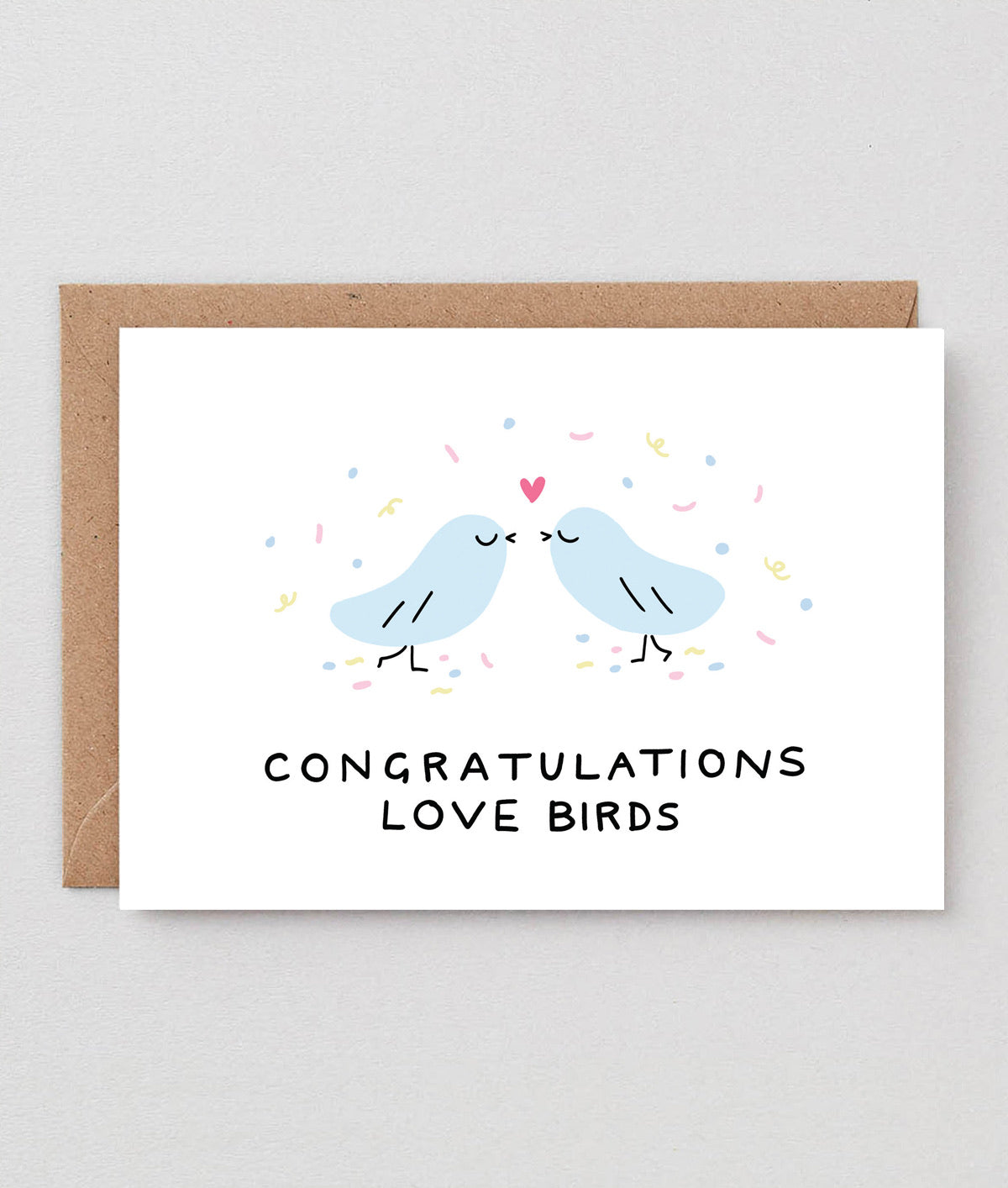 Wrap Congrats Lovebirds Card